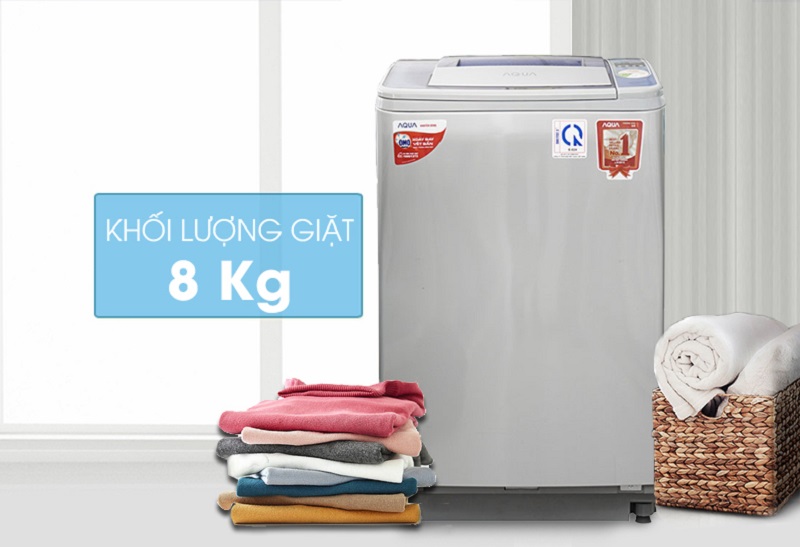 Sở hữu thiết kế mới lạ với gam màu trang nhã, máy giặt Aqua AQW-F800Z2T S sẽ đem đến sự sang trọng và tinh tế Sở hữu thiết kế mới lạ với gam màu trang nhã, máy giặt Aqua AQW-F800Z2T S sẽ đem đến sự sang trọng và tinh tế