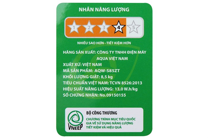 Máy giặt Aqua 8.5 kg AQW-S85ZT