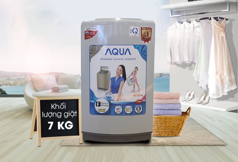 Máy giặt Aqua AQW-S70V1T H2 sở hữu thiết kế với gam màu độc đáo