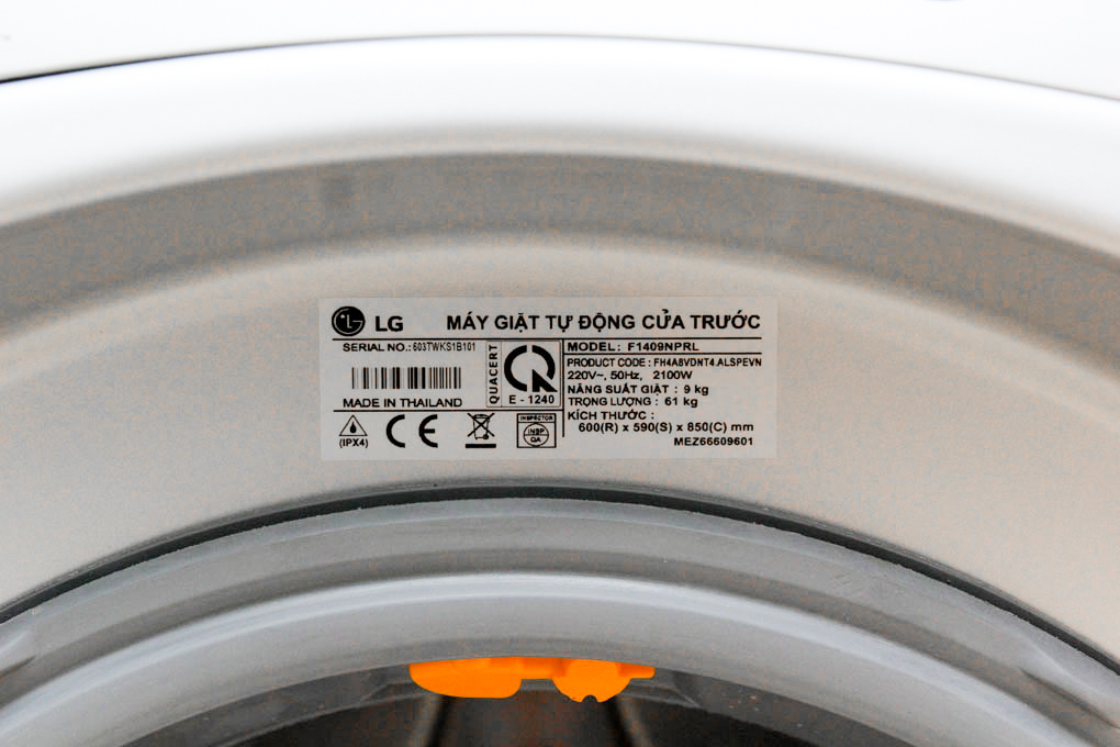 Máy giặt LG 9 kg F1409NPRL