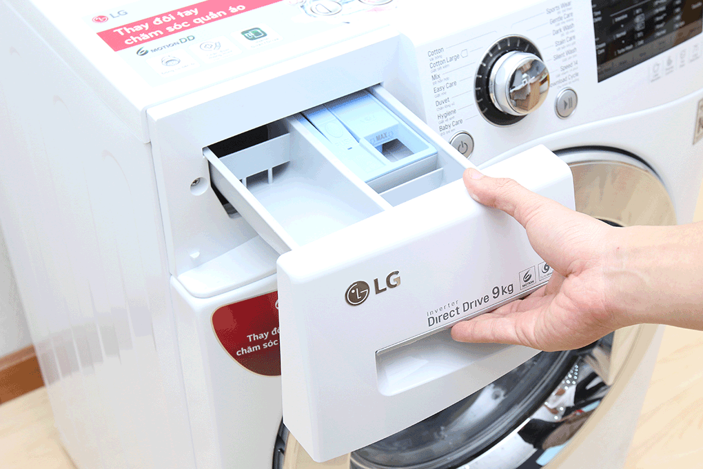 Máy giặt LG 9 kg F1409NPRW - 10