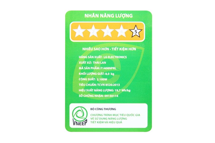 Máy giặt LG 8 kg F1408NPRL