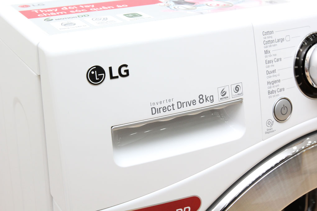 Máy giặt LG Inverter 8 kg F1208NPRW