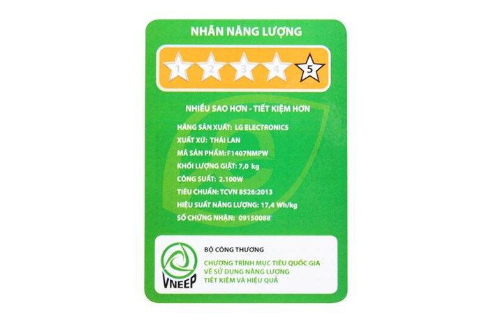 Máy giặt LG 7 kg F1407NMPW