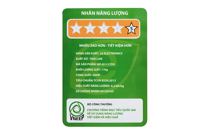 Máy giặt LG Inverter 11 kg WF-D1117DD