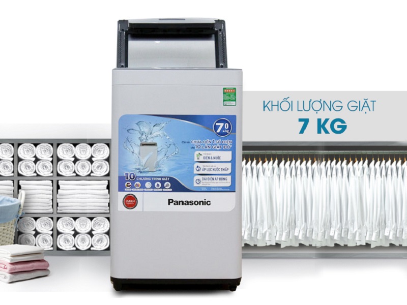 Máy giặt Panasonic 7 kg NA-F70VS7HCV nổi bật với thiết kế gọn gàng Máy giặt Panasonic 7 kg NA-F70VS7HCV nổi bật với thiết kế gọn gàng