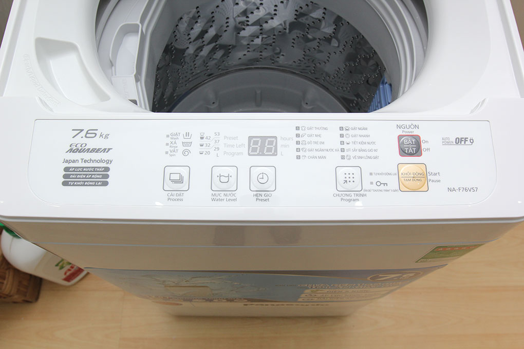 Máy giặt Panasonic 7.6 kg NA-F76VS7WCV Màu Trắng