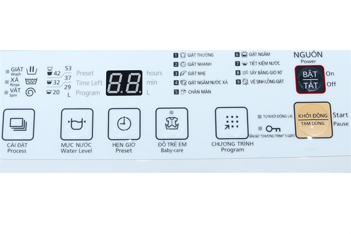 Máy giặt Panasonic 7.6 kg NA-F76VG7WCV Màu Trắng