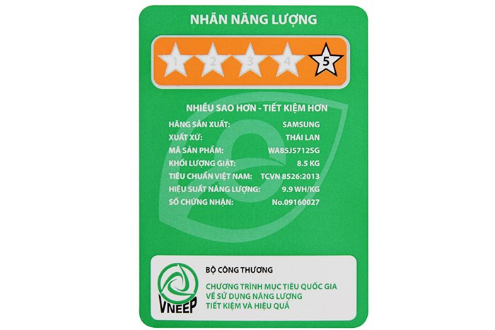 Máy giặt Samsung 8.5 kg WA85J5712SG/SV Màu Xám