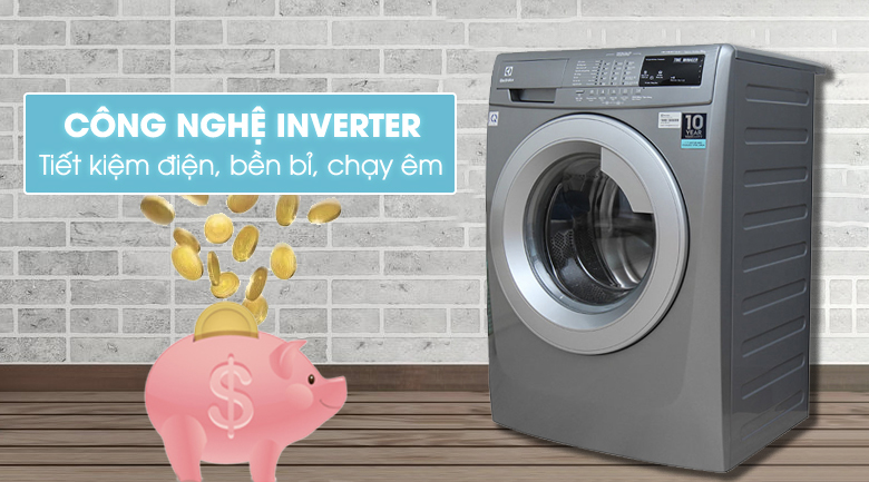 Máy giặt Electrolux Inverter 8 kg EWF12844S
