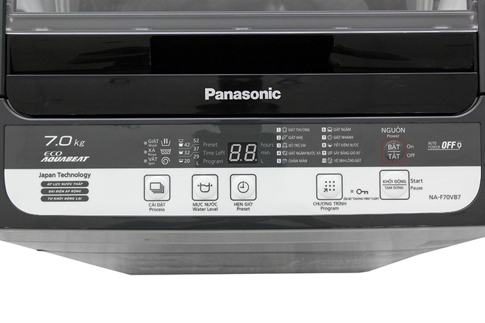 Máy giặt Panasonic 7 kg NA-F70VB7HRV Màu Xám