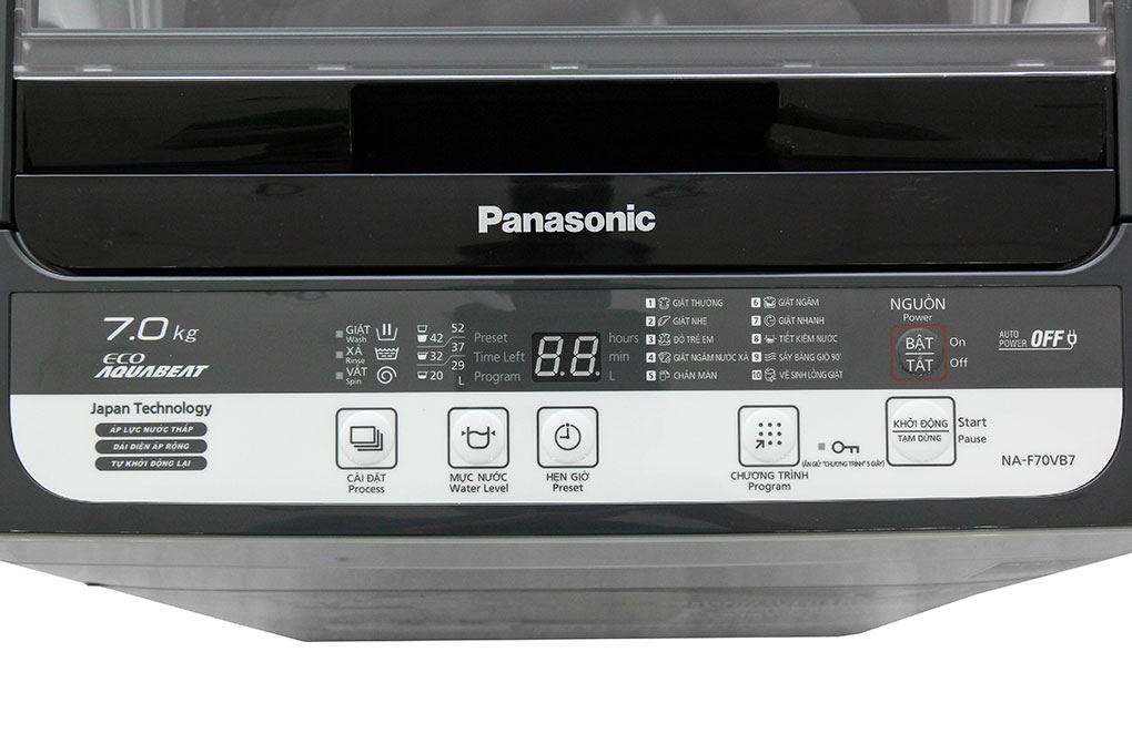 Máy giặt Panasonic 7 kg NA-F70VB7HRV Màu Xám