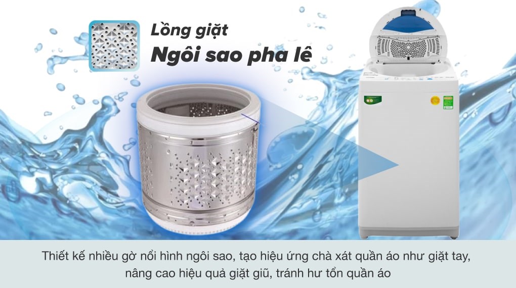 Máy giặt Toshiba 7 kg AW-A800SV WB