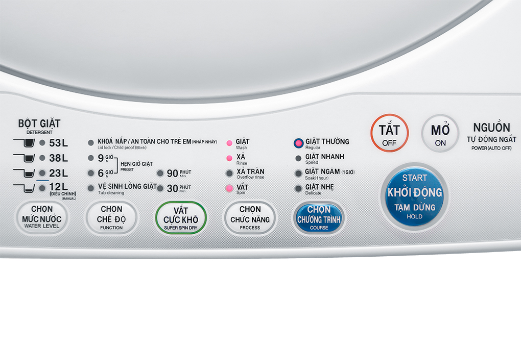 Máy giặt Toshiba 7 kg AW-A800SV WB Màu Trắng