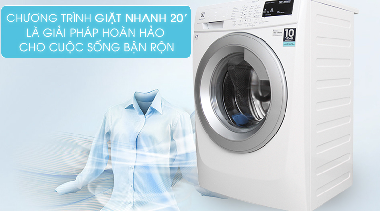 Máy giặt Electrolux Inverter 7.5 kg EWF10744