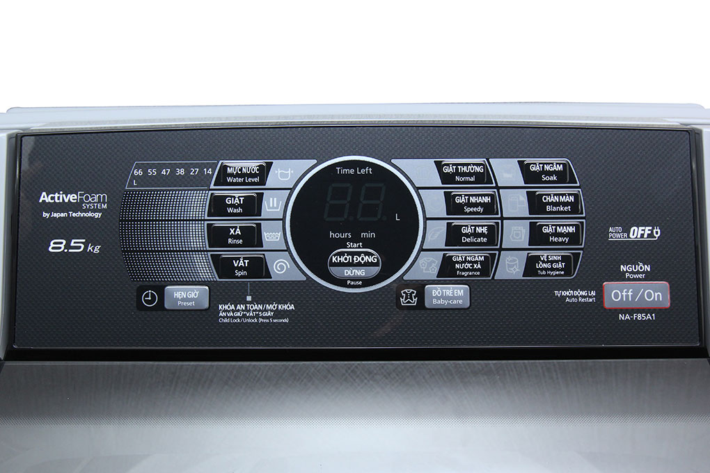 Máy giặt Panasonic NA-F85A1GRV 8.5 kg Màu Xám