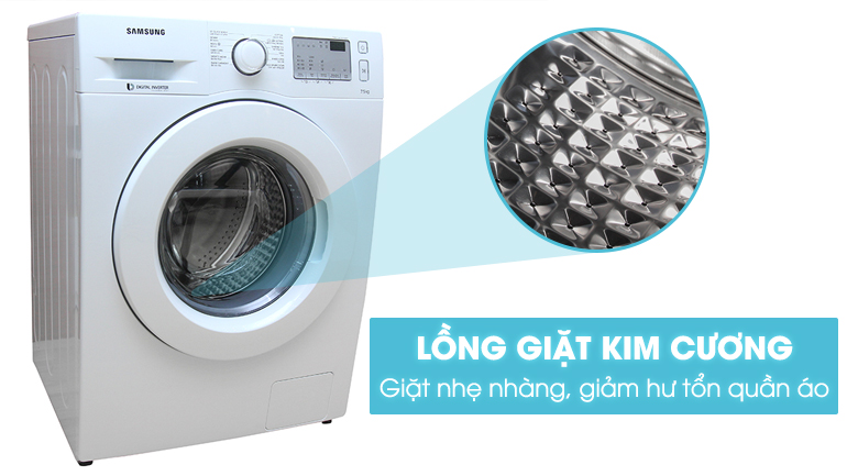 Máy giặt Samsung inverter 7.5 kg WW75J4233KW/SV