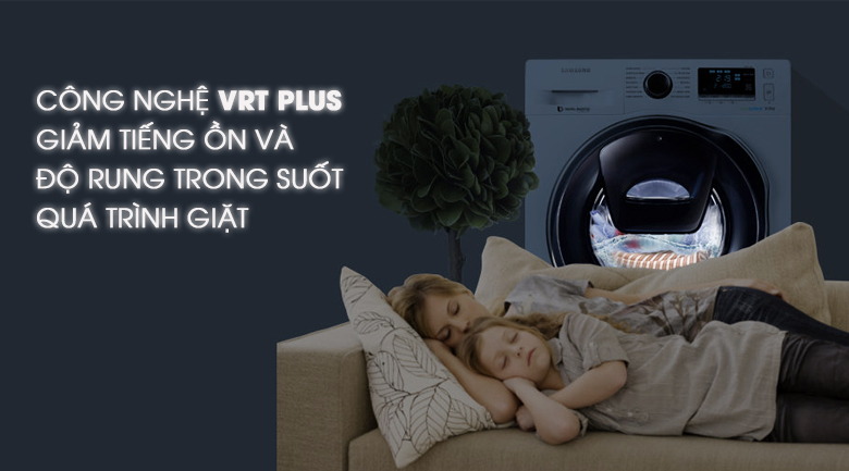 VRT PLUS - Máy giặt Samsung AddWash Inverter 9 kg WW90K6410QW/SV