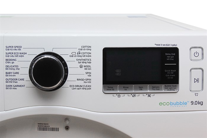 Máy giặt Samsung AddWash Inverter 9 kg WW90K6410QW/SV Màu Trắng