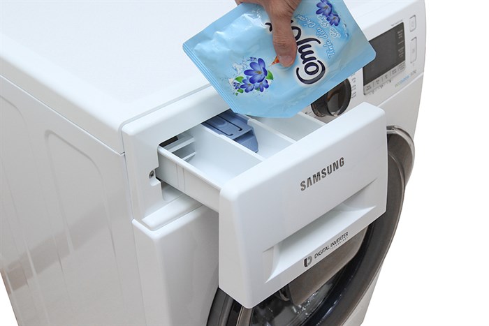Máy giặt Samsung AddWash Inverter 9 kg WW90K6410QW/SV Màu Trắng