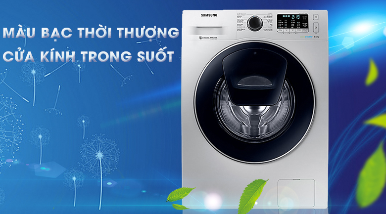 Máy giặt Samsung AddWash Inverter 8 kg WW80K5410US/SV Máy giặt Samsung AddWash Inverter 8 kg WW80K5410US/SV