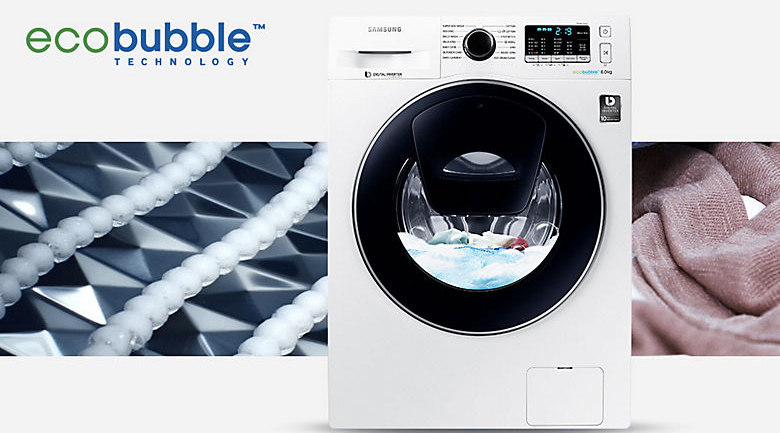 Eco Bubble - Máy giặt Samsung AddWash Inverter 8 kg WW80K5410US/SV Eco Bubble - Máy giặt Samsung AddWash Inverter 8 kg WW80K5410US/SV