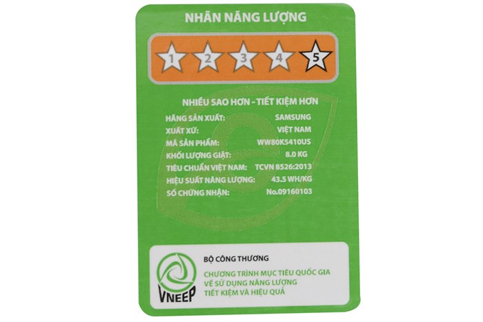 Máy giặt Samsung AddWash Inverter 8 kg WW80K5410US/SV Màu Xám