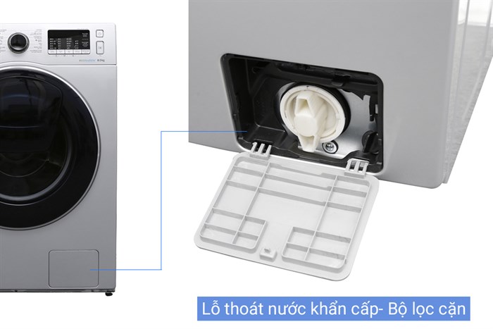 Máy giặt Samsung AddWash Inverter 8 kg WW80K5410US/SV Màu Xám