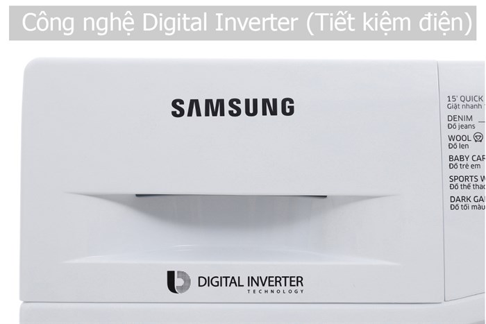 Máy giặt Samsung inverter 8.0 kg WW80J4233GW/SV Màu Trắng
