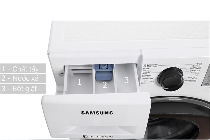 Máy giặt Samsung inverter 8.0 kg WW80J4233GW/SV Màu Trắng