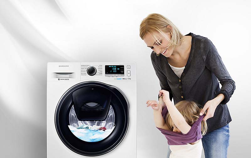 Giặt bổ sung AddWash - Máy giặt Samsung Inverter 7.5 kg WW75K5210US/SV