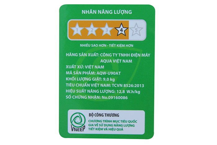 Máy giặt Aqua 9 kg AQW-U90AT N