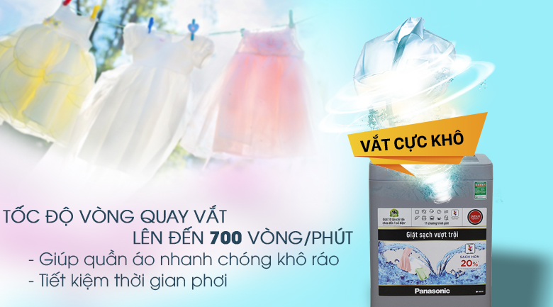 Máy giặt Panasonic 7 kg NA-F70VS9GRV