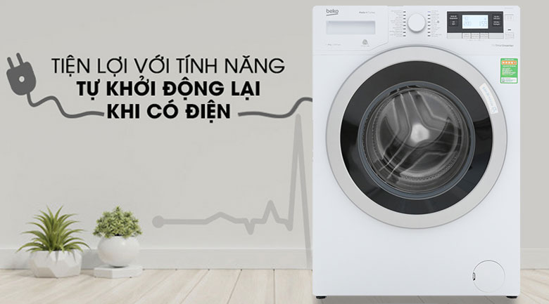 Máy giặt Beko Inverter 8 kg WTV 8634 XS0