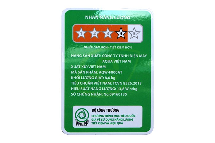 Máy giặt AQUA 8 kg AQW-F800AT N