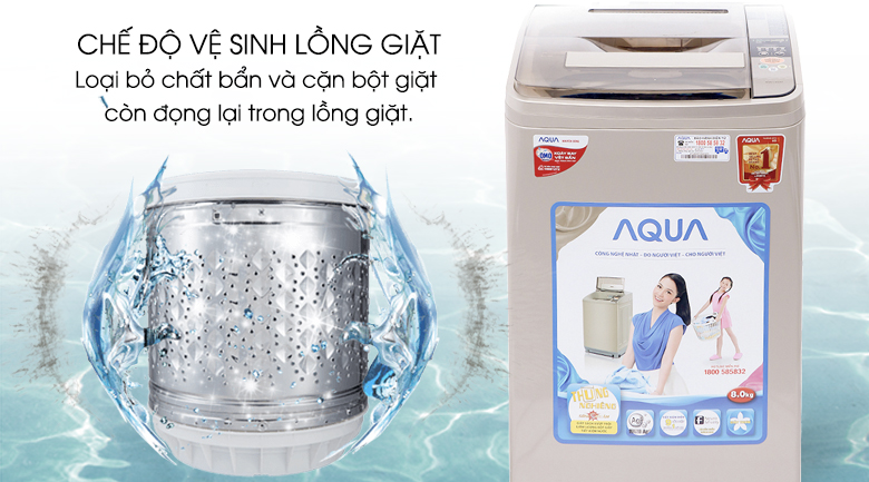 Máy giặt AQUA 8 kg AQW-U800AT N