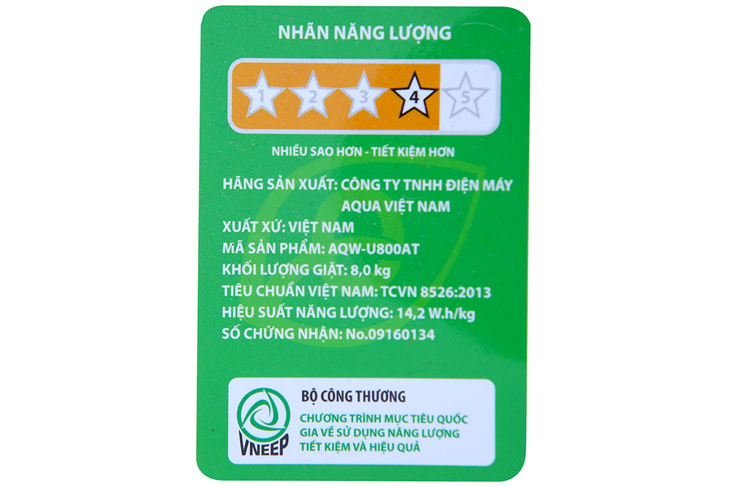 Máy giặt AQUA 8 kg AQW-U800AT N