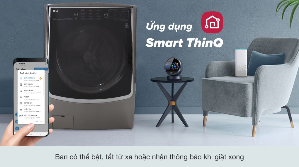 Máy giặt sấy LG Inverter giặt 21 kg - sấy 12 kg F2721HTTV