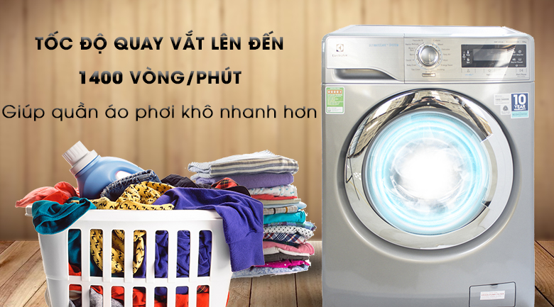 Máy giặt Electrolux Inverter 10 kg EWF14023S