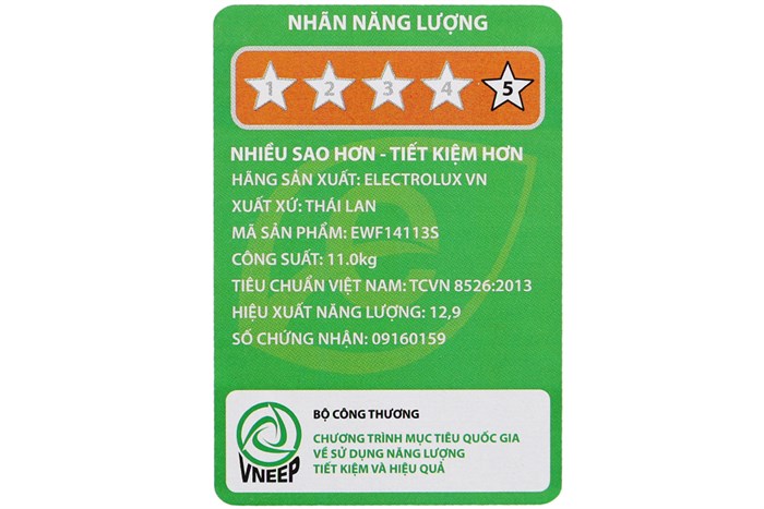 Máy giặt Electrolux Inverter 11 kg EWF14113 S Màu Xám