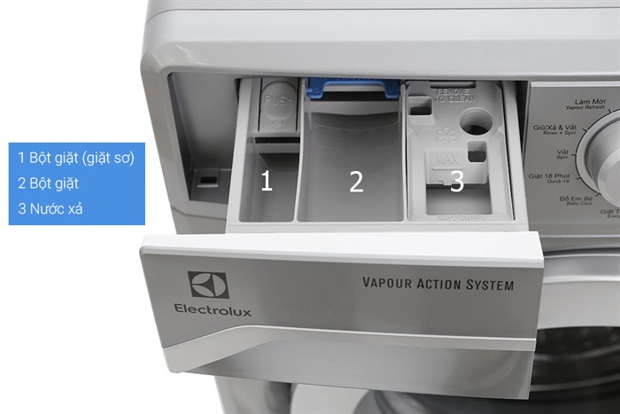 Máy giặt Electrolux Inverter 8 kg EWF12853S Màu Xám