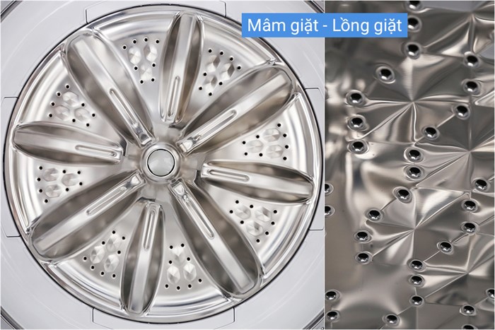 Máy giặt Panasonic 11.5 kg NA-F115V5LRV Màu Xám