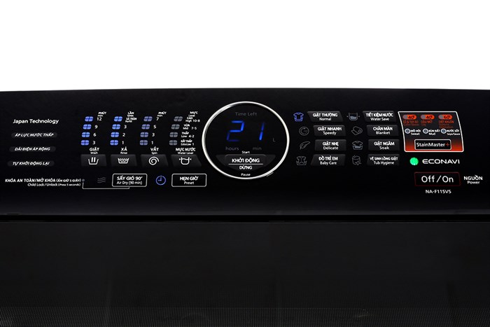 Máy giặt Panasonic 11.5 kg NA-F115V5LRV Màu Xám