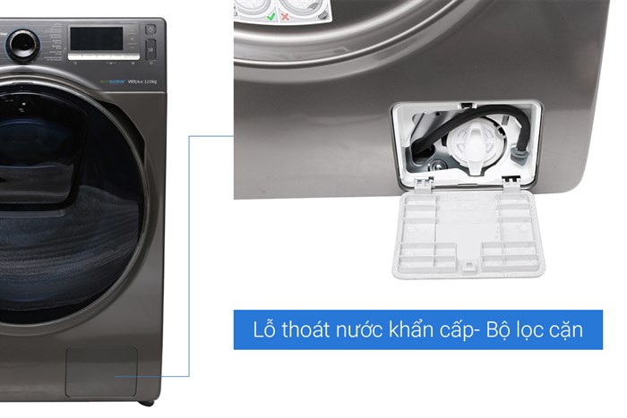 Máy giặt Samsung AddWash Inverter 12 Kg WW12K8412OX/SV Màu Xám đậm