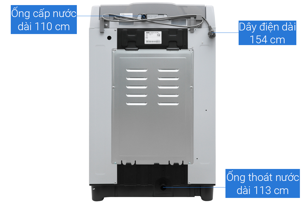 Máy giặt Samsung 8.5 kg WA85M5120SG/SV Màu Trắng - Xám