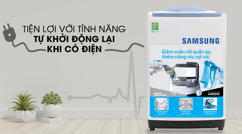 Máy giặt Samsung 9 kg WA90M5120SW/SV