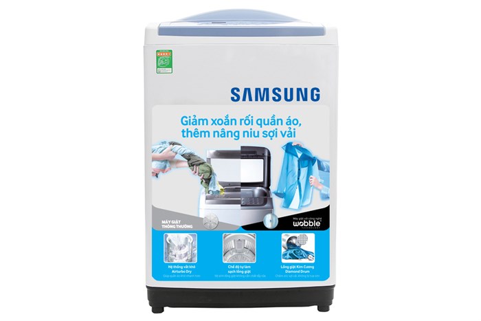 Máy giặt Samsung 9 kg WA90M5120SW/SV Màu Trắng - Xanh