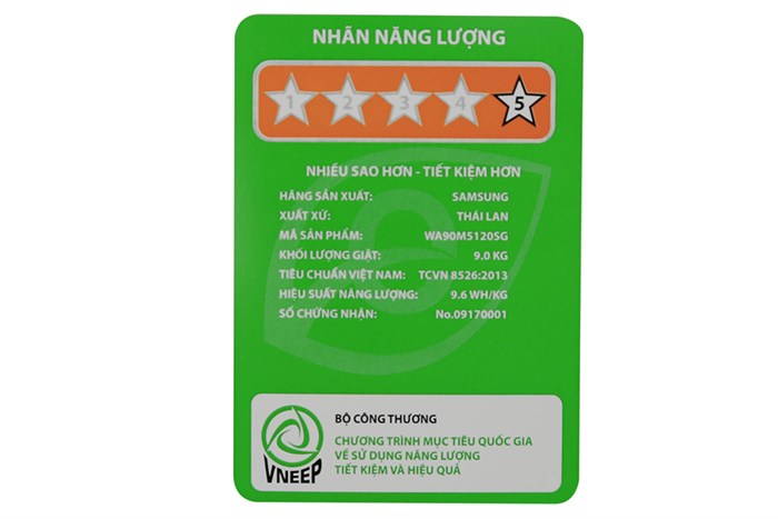 Máy giặt Samsung WA90M5120SG/SV Màu Trắng - Xám