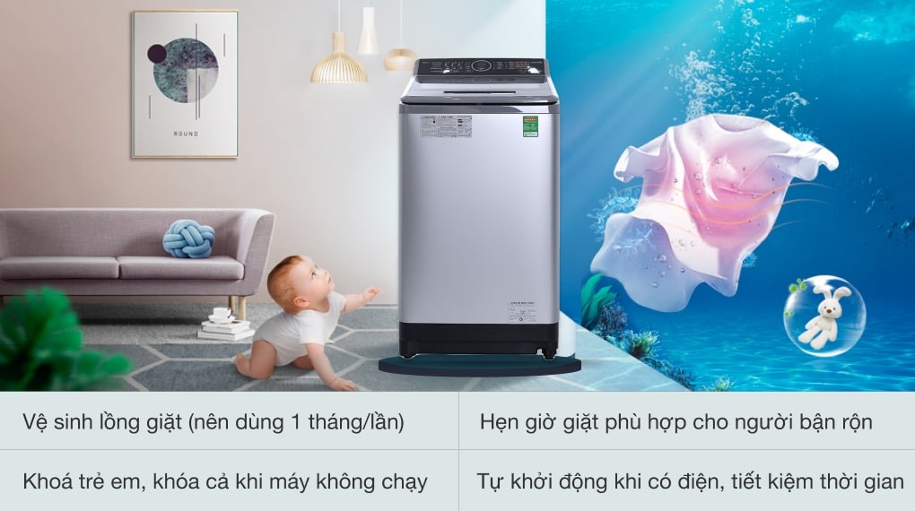 Máy giặt Panasonic 9kg NA-F90V5LMX