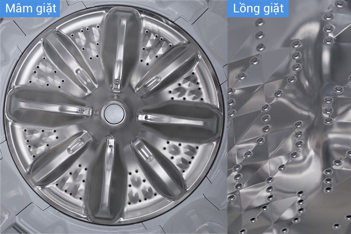 Máy giặt Panasonic 9kg NA-F90V5LMX Màu Xám